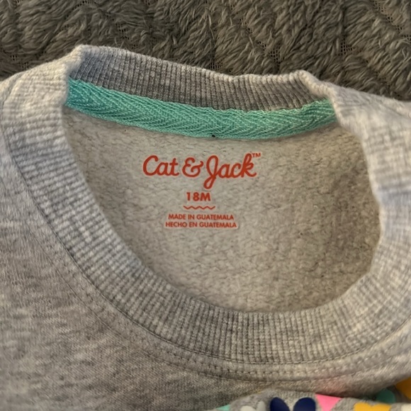 Grey Cat & Jack Crew Neck 18m - Picture 3 of 5